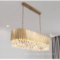Оптовая торговля золотыми хрустальными люстрами потолочное освещение современной роскошной большой подвесной светильник